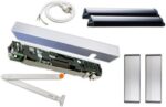 Dörrautomatikpaket ED100LE tryckande 4SAFE AK alum