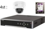 Kamerapaket 4st 8MP 2.8-12mm Dome Acu Sense