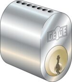 Cylinder Gege 225 LL3 krom