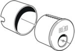Cylinderhus 3357 rund utsida Alfa brun