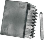 Stanssats 0-9 siffror 2.0mm bred